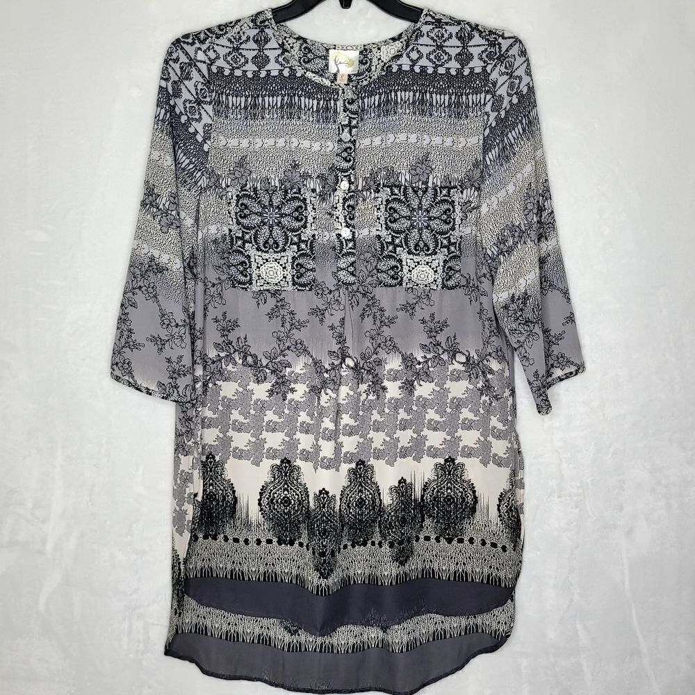 Fig and Flower Boho Midi Dress Size Large